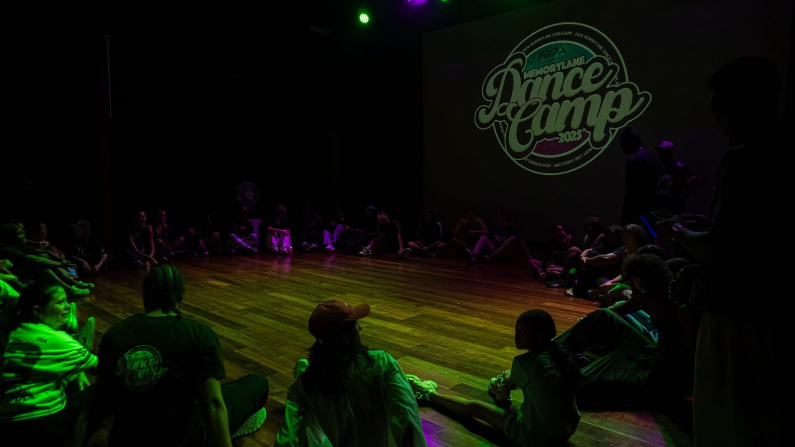 OSPA dance camp students gathered in the studio