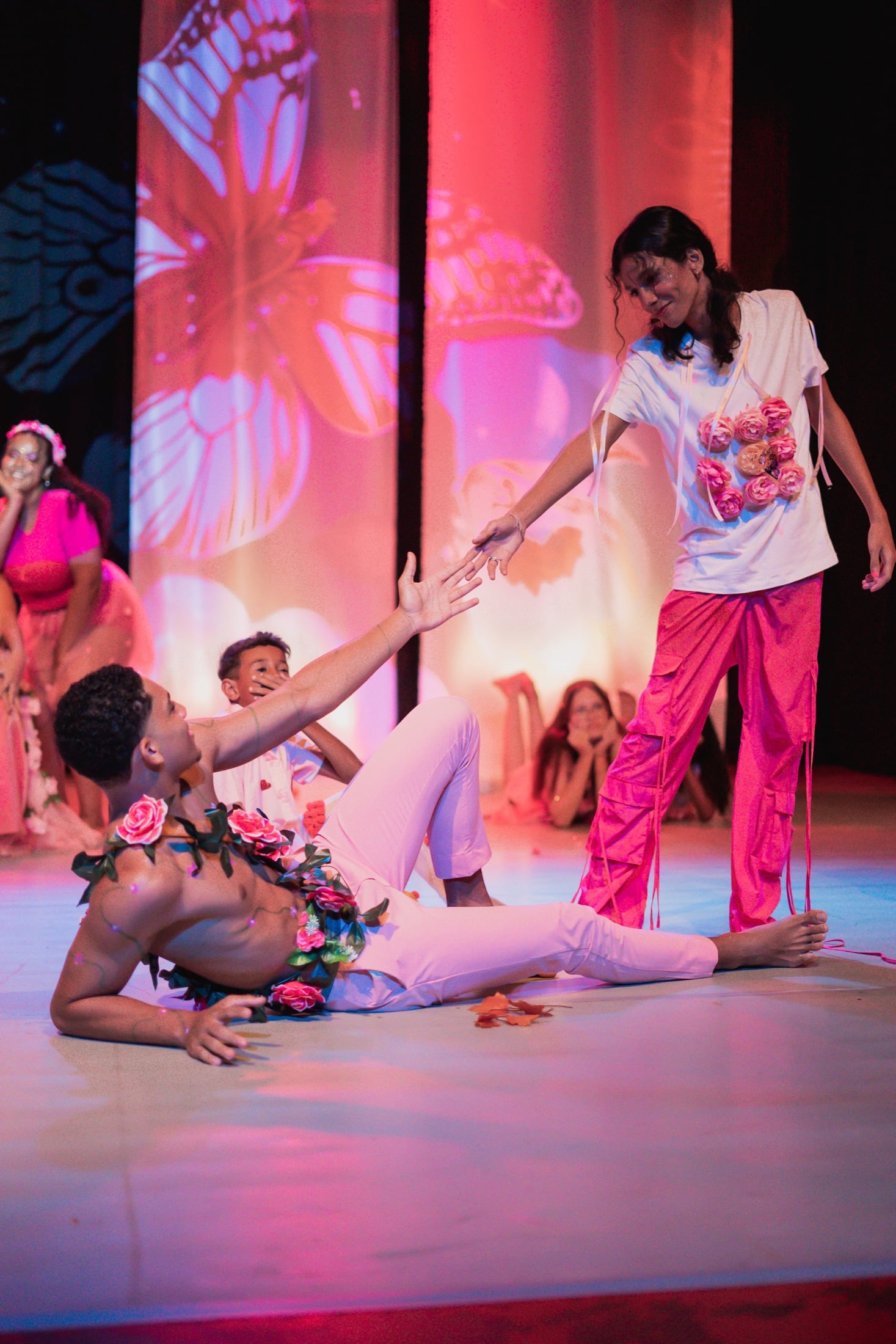 OSPA performers sharing a stage moment