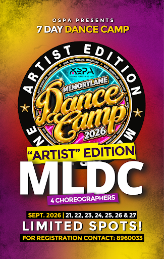 OSPA presents 7 Day Dance Camp Artist Edition, Memory Lane Dance Camp 2026, MLDC, 4 choreographers, September 21 through 27, 2026. Limited spots.