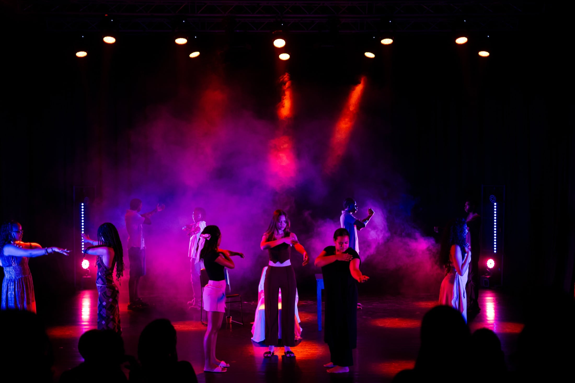 OSPA students on stage